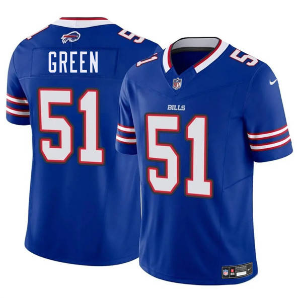Men's Buffalo Bills #51 Kendrick Green Blue 2025 F U S E  Vapor Untouchable Limited Football Stitched Jersey